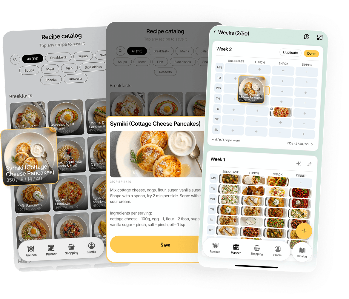 FoodsPlans app
