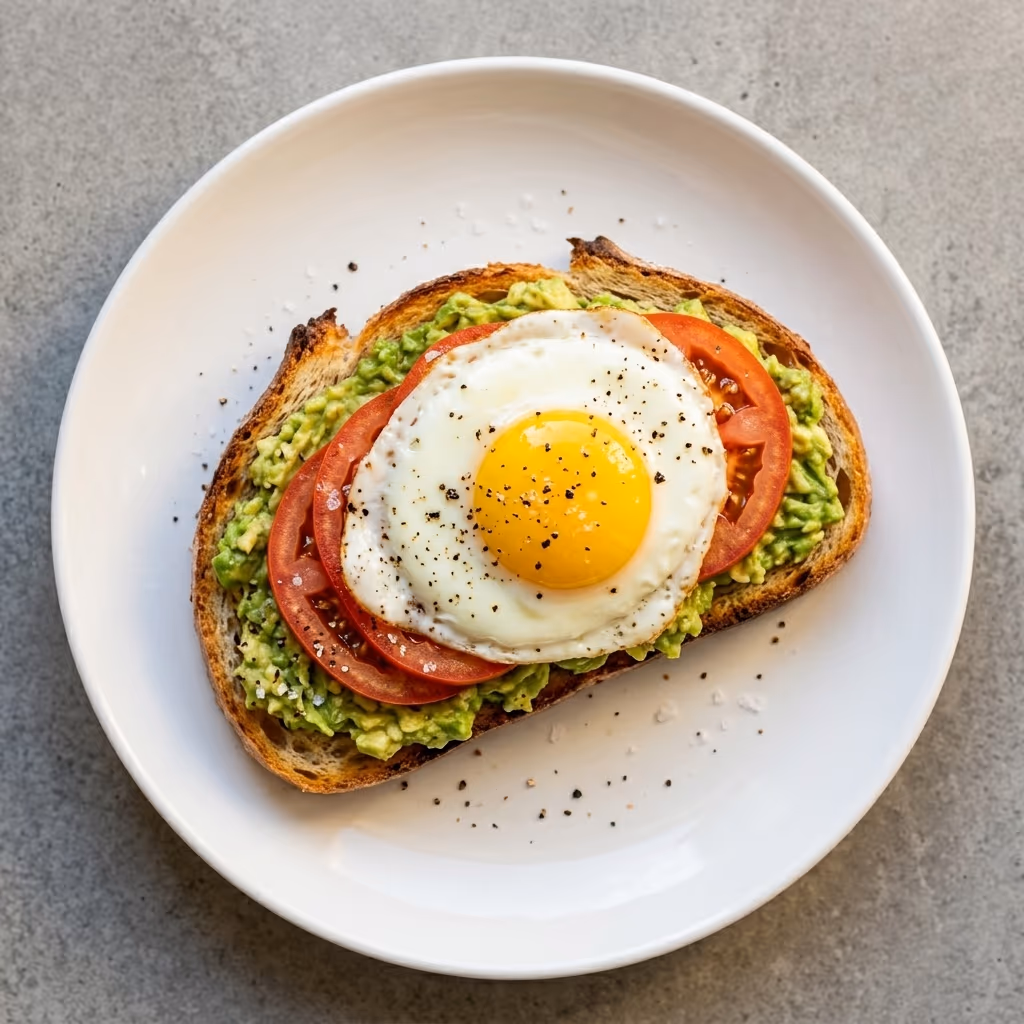 Avocado toast with egg