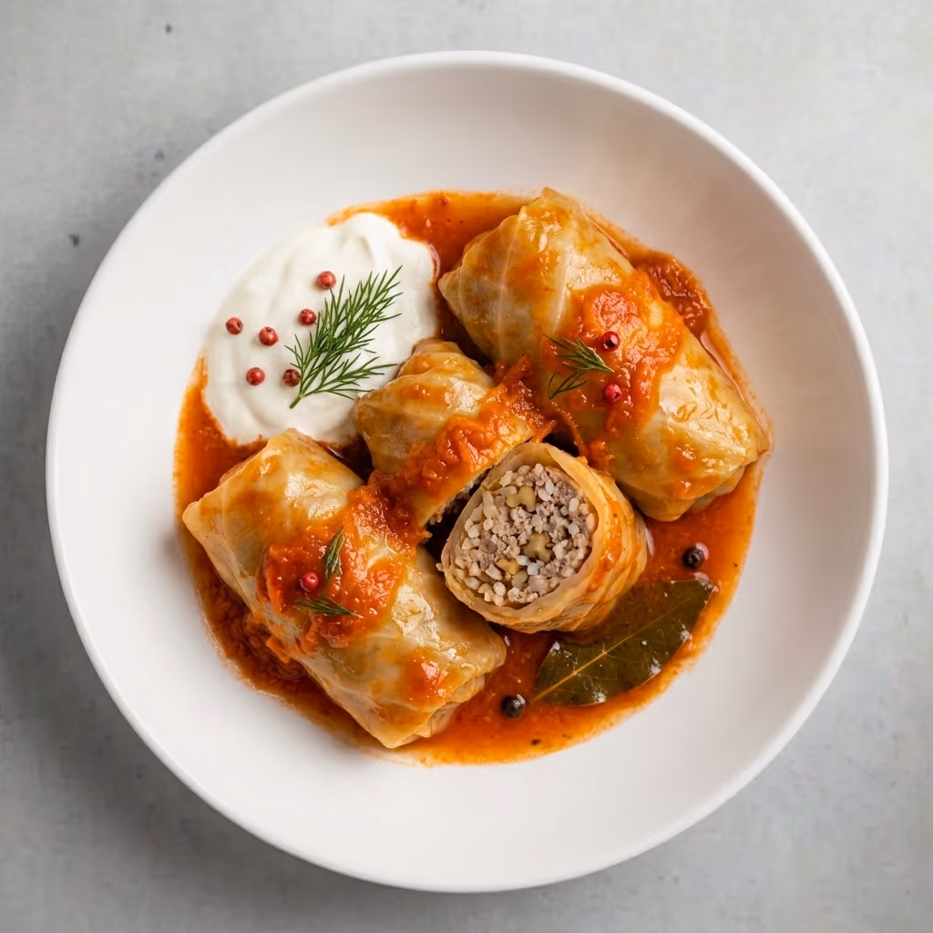 Cabbage Rolls (Rice & Meat)