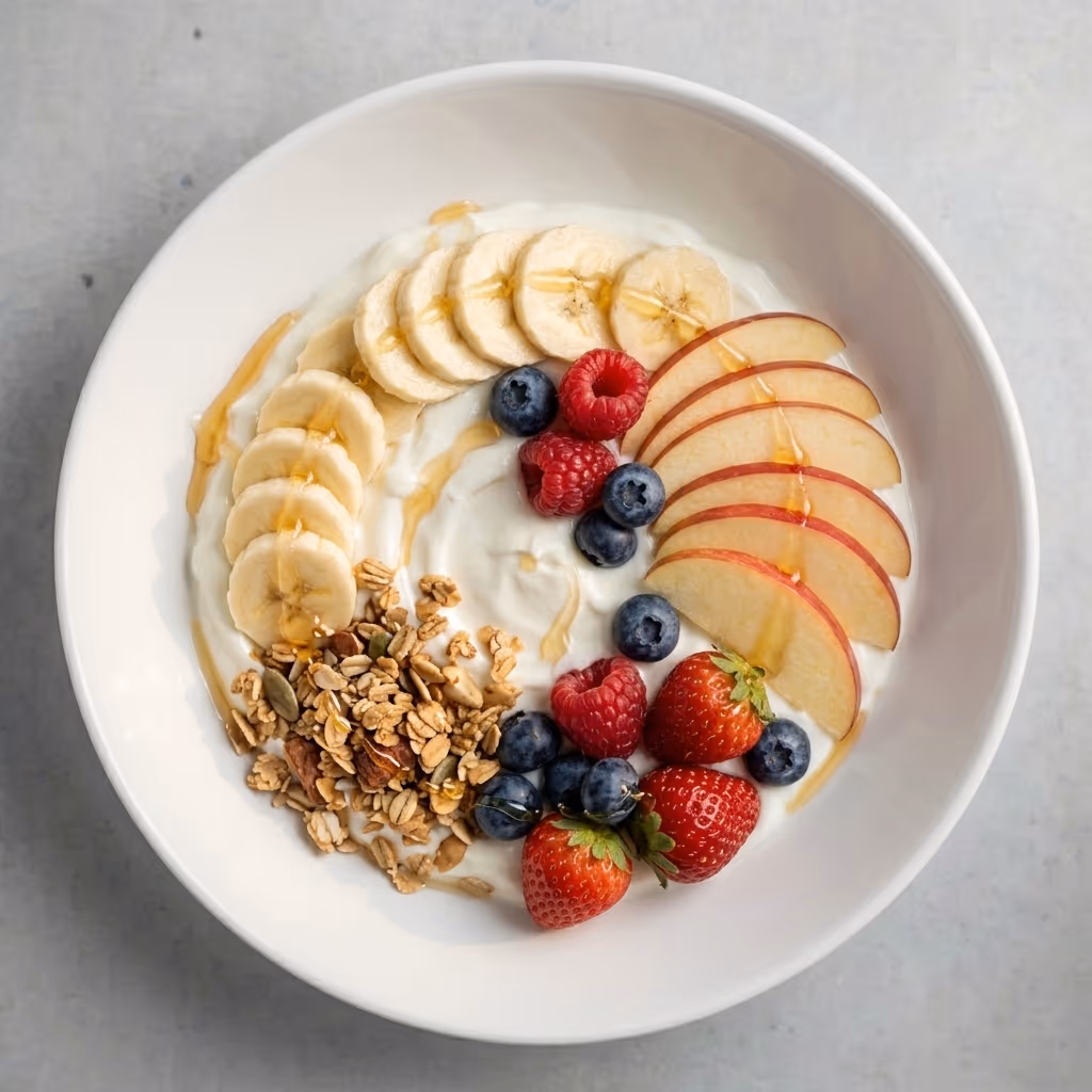 Greek Yogurt with Granola & Fruit