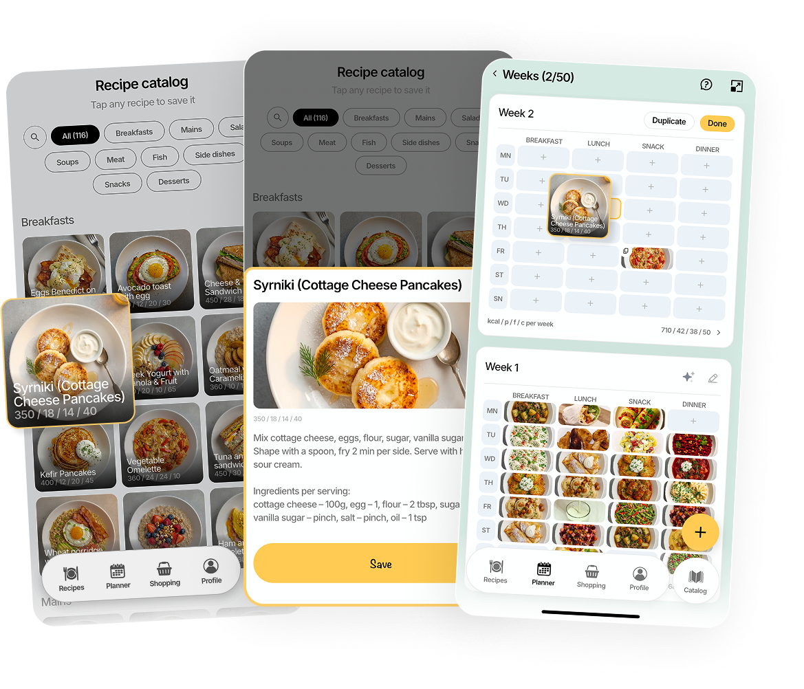 FoodsPlans app